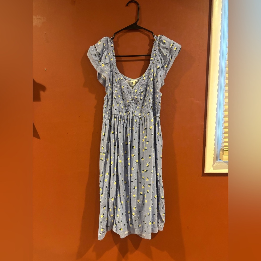 Self Esteem Light Blue Floral Dress